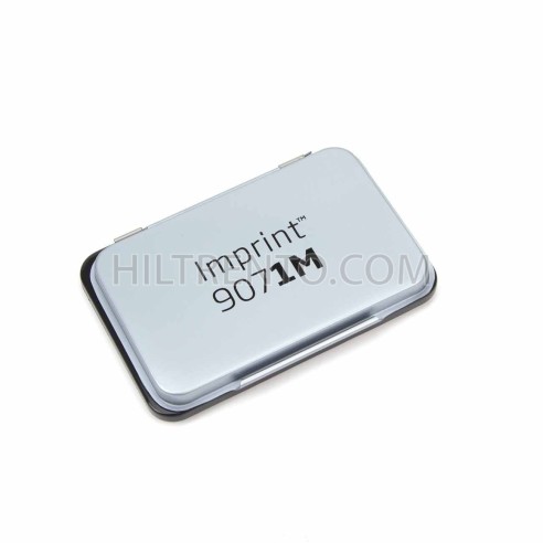 Tampón entintado para sellos NEGRO 8,5x5,5 cm