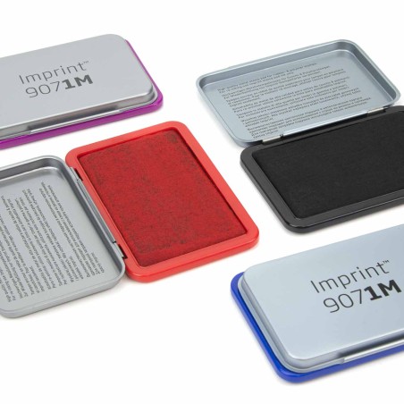 Tampón entintado para sellos NEGRO 8,5x5,5 cm