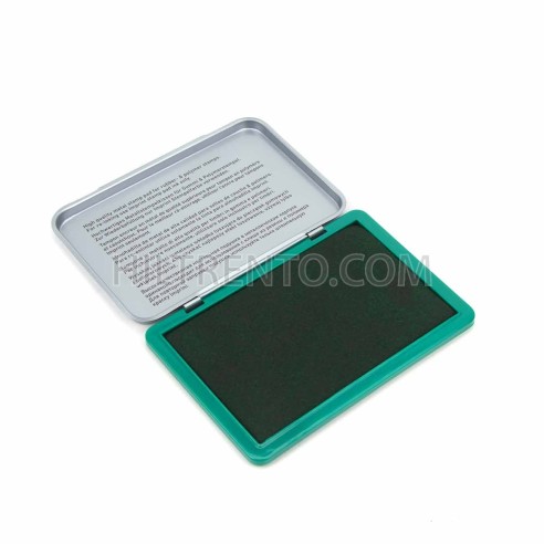 Tampón entintado para sellos VERDE 11x7 cm