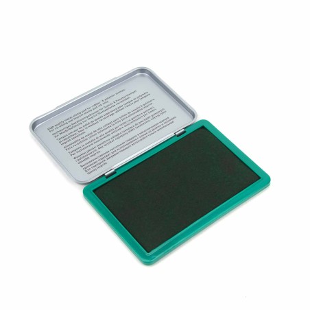 Tampón entintado para sellos VERDE 11x7 cm
