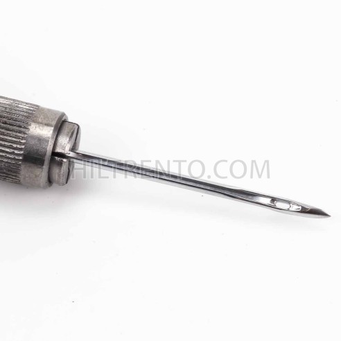 Aguja para coser, con mango, punta espada