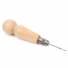 Aguja para coser, con mango, punta espada