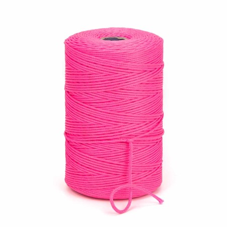 Cordón trenzado poliéster 2.5 mm, Rosa - 400 metros