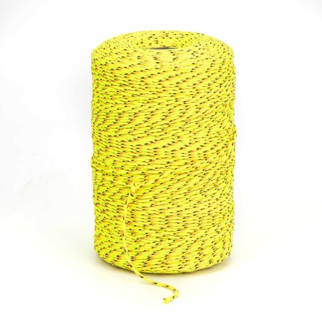 Cordón trenzado poliéster 2.5 mm, Amarillo - 400 metros