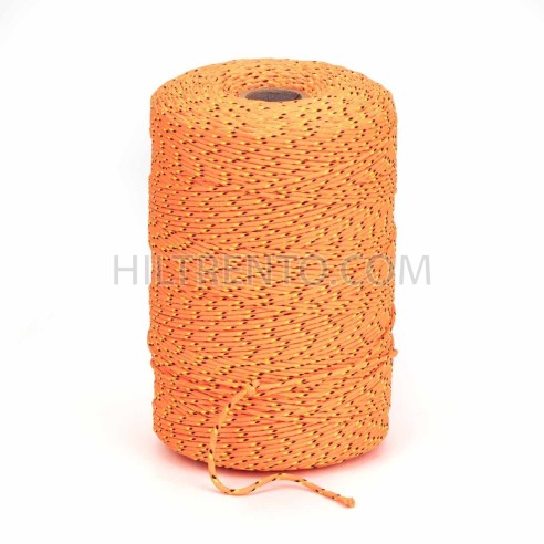 Cordón trenzado poliéster 2.5 mm, Naranja - 400...