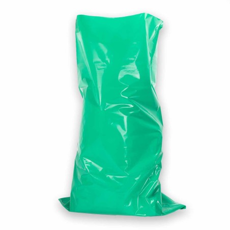 Saco plástico verde opaco G400  60x100 cm - pack 25 uds