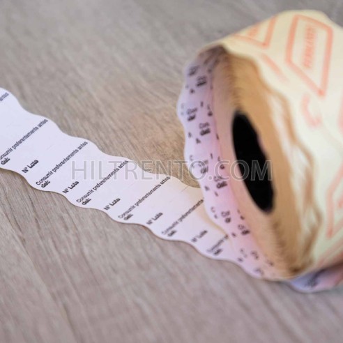 Rollo 1000 etiquetas 26x16 Alimentarias, Nº...