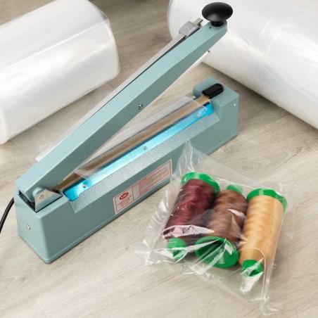 Bolsa plástico continuo tubo transparente 50 cm, G180 - Rollo 250m / 10 kg