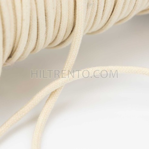 Cordón redondo ref.692 algodón 5 mm - Rollo 100...