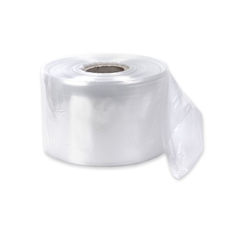 Bolsa plástico continuo tubo transparente 15 cm, G180 - Rollo 400 m /5 kg