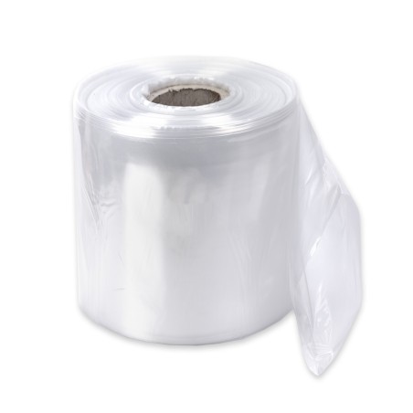 Bolsa plástico continuo tubo transparente 32 cm, G180 - Rollo 380m / 10 kg
