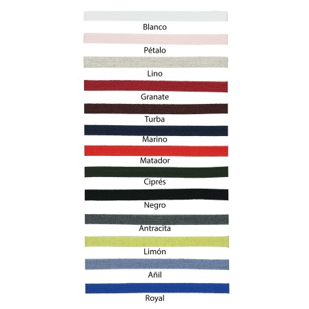 Elástico liso 100% reciclado Recover R Blue ®, 40 mm - Rollo 25 metros