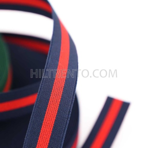 Cinta elástica bandera fantasía rayada 20 mm -...