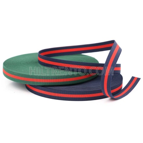 Cinta elástica bandera fantasía rayada 20 mm -...