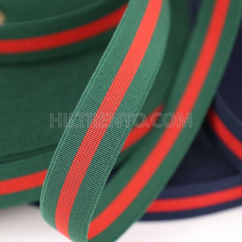 Cinta elástica bandera fantasía rayada 20 mm -...