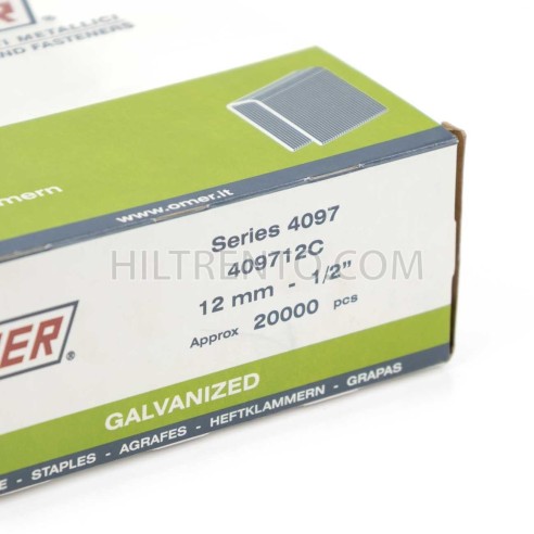 Grapas omer 4097 C 12 mm - Caja 20.000 unidades
