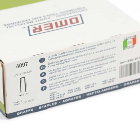 Grapas omer 4097 C 12 mm - Caja 20.000 unidades