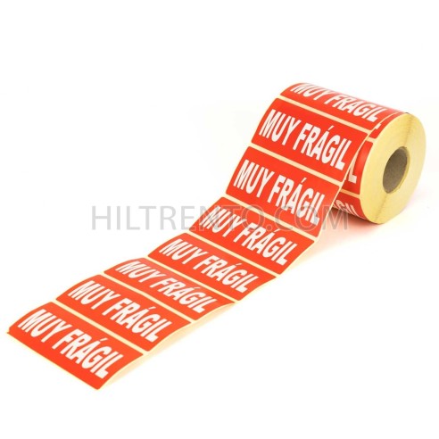 Etiquetas adhesivas "muy frágil" 110x50 mm -...