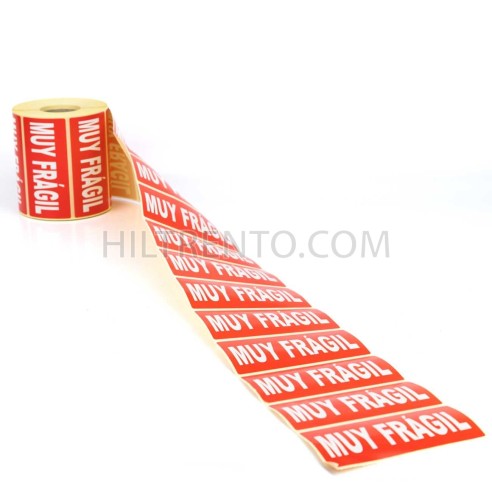 Etiquetas adhesivas "muy frágil" 110x50 mm -...