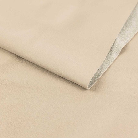 Piel Nobuk lavable grabada, color Beig (Dust 6015) , grosor 1,2 - 1,4 mm