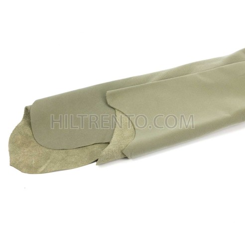 Piel Nobuk lavable grabada, color verde musgo...