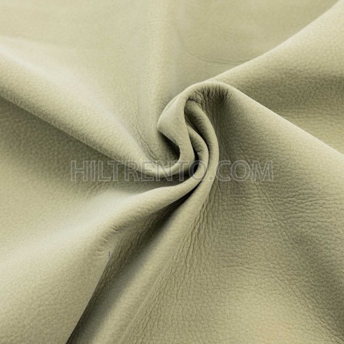 Piel Nobuk lavable grabada, color verde musgo...