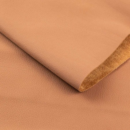 Piel Nobuk lavable grabada, color cuero (rust 6019) , grosor 1,2 - 1,4 mm