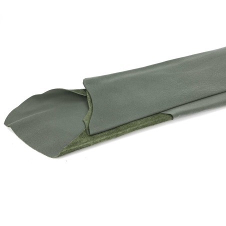 Piel Nobuk lavable grabada, color Verde oscuro (Jungle 6026) , grosor 1,2 - 1,4 mm