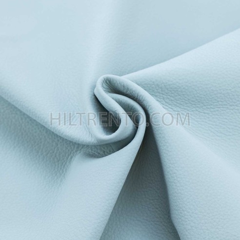 Piel Nobuk lavable grabada, color celeste...