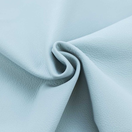 Piel Nobuk lavable grabada, color celeste (safira 6003) , grosor 1,2 - 1,4 mm