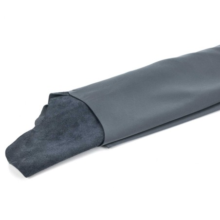 Piel Nobuk lavable grabada, color Azul marino (smoke 6027) , grosor 1,2 - 1,4 mm