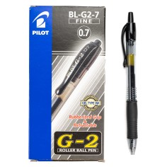 Bolígrafo PILOT G2 negro - Caja 12 uds
