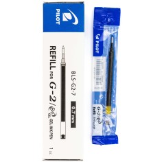 Mina recambio bolígrafo pilot G2 Negro - Caja 12 uds