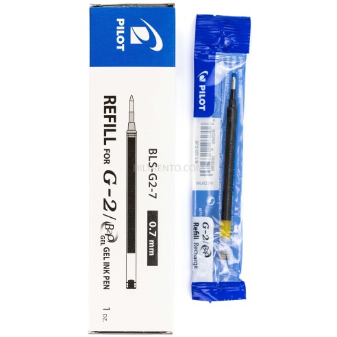 Mina recambio bolígrafo pilot G2 Negro - Caja...