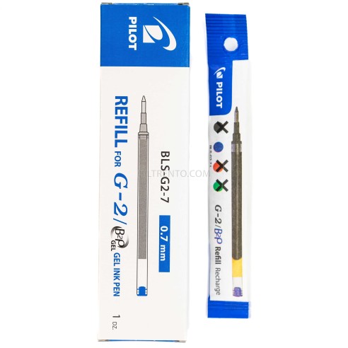 Mina recambio bolígrafo pilot G2 Azul - Caja 12...
