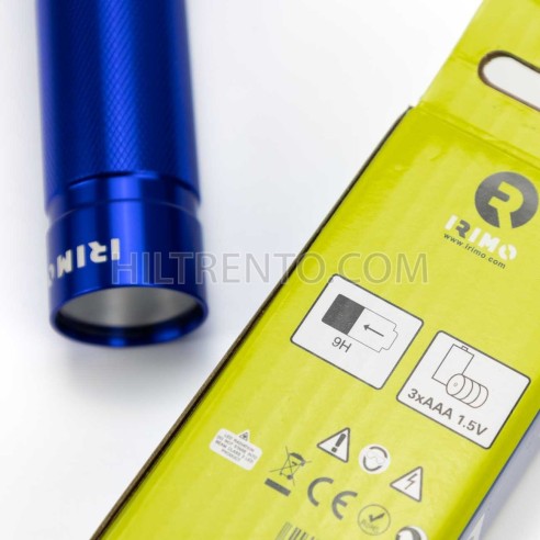 Linterna de mano en alumino, pilas incluidas Irimo