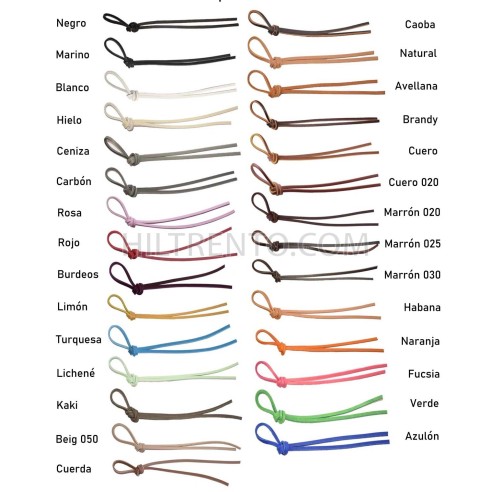 Tira de cuero 3mm, cordón plano piel auténtica...