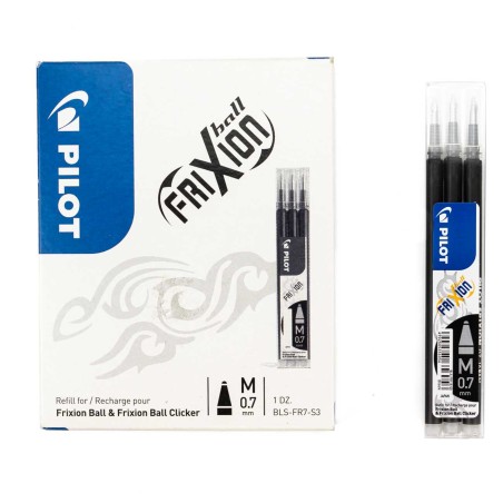 Recambio Pilot Frixion Negro - Caja 36 uds