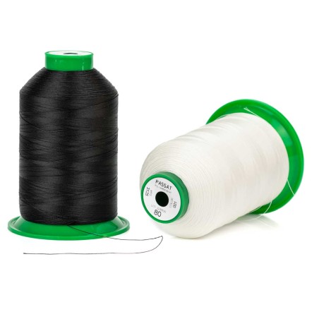 Hilo poliamida 6.6 (nylon) grosor 80/3 - Bobina 3125 metros / 125 grs