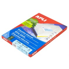 Etiquetas blancas permanentes, ( 40 por hoja) 52,5 x 29,7...