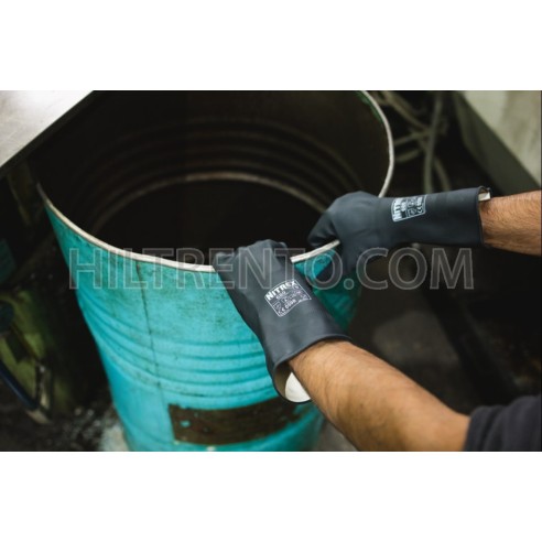 Guantes negros látex flocado Nitrex 680 - Caja...