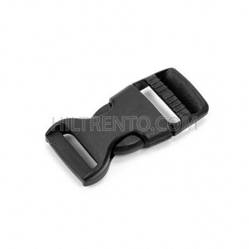 Hebilla mochila 20 mm plástico negra liberación...
