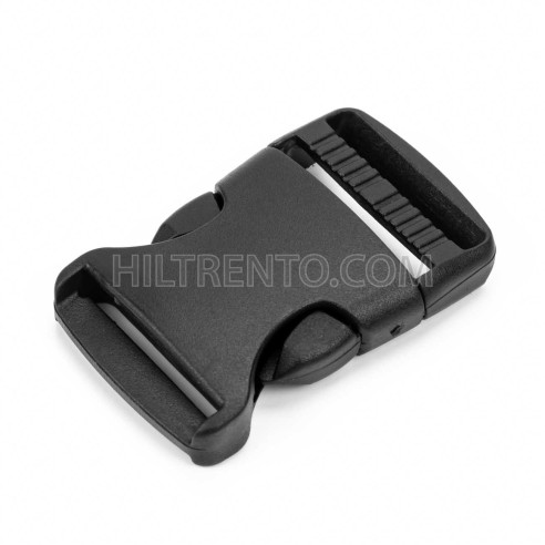 Hebilla mochila 30 mm plástico negra liberación...