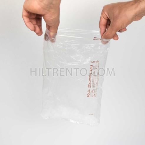 Bolsa block compostable biodegradable 20x30...