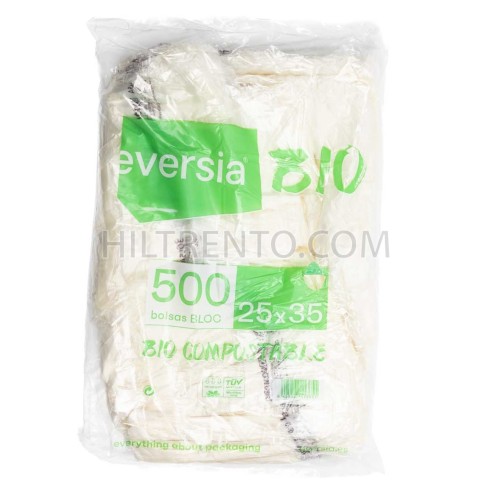 Bolsa block compostable biodegradable 25x35...