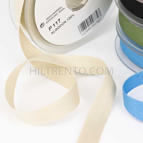 Cinta hiladillo 100% algodón 14 mm Manubens 117...