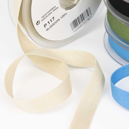 Cinta hiladillo 100% algodón 14 mm Manubens 117 - Carrete 20 metros