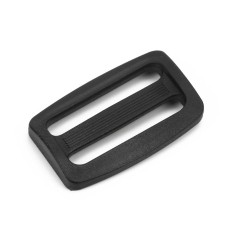 Hebilla mochila 30 mm corredera pasador plástico negro