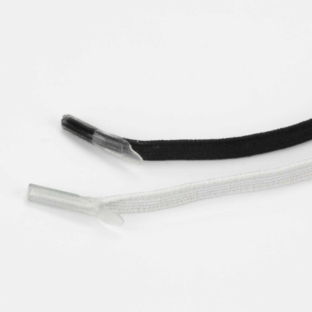 Goma elástica plana con terminal transparente para carpetas y caretas, de 8 a 100 cm - 1000 uds