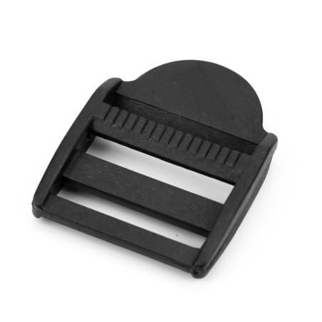 Hebilla tensor mochila 30 mm plástico negro